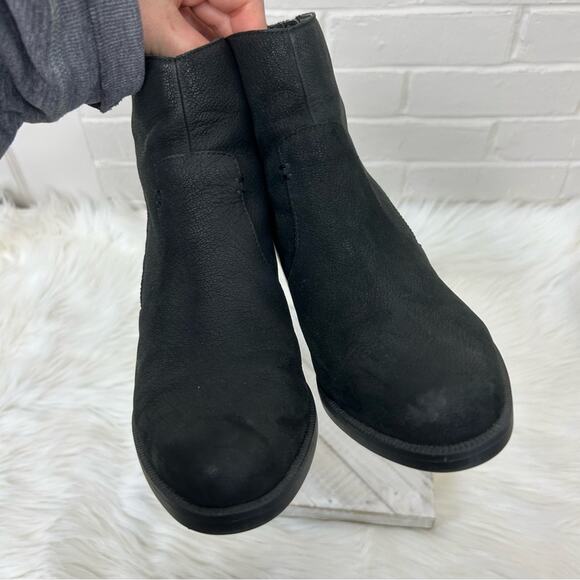 Crown Vintage Black Side Zipper Booties Size 9 - Picture 3 of 10